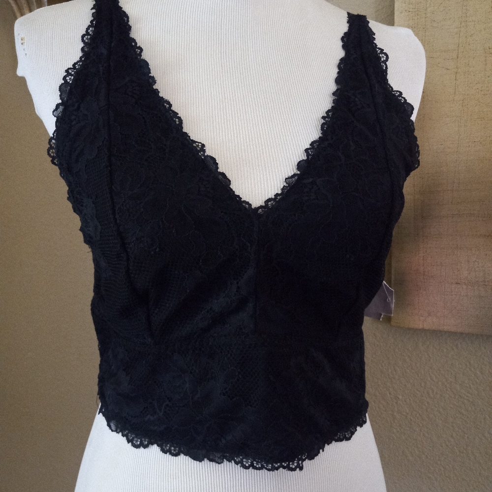 Savage X Fenty 2X black longline bralette